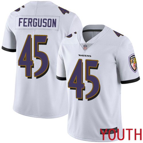 Baltimore Ravens Limited White Youth Jaylon Ferguson Road Jersey NFL Football 45 Vapor Untouchable